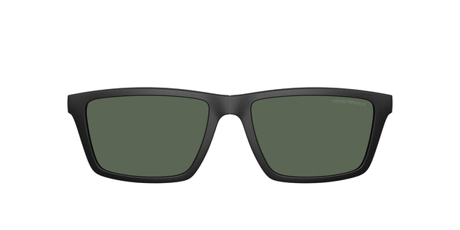 Emporio Armani EA4189C Rectangle Clip-On  500171-Matte Black 55--18 - Color Map Dark Green