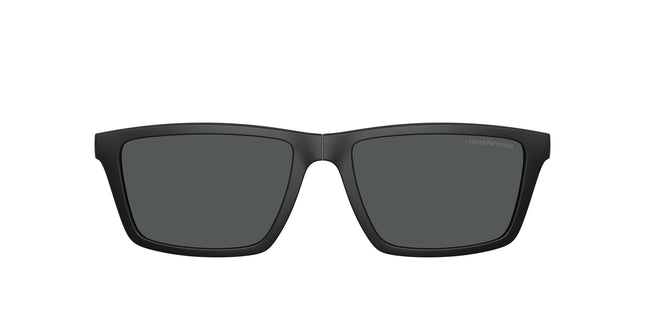 Emporio Armani EA4189C Rectangle Clip-On  500187-Matte Black 55--18 - Color Map Dark Grey
