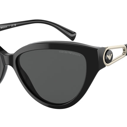 Emporio Armani EA4192 Cat Eye Sunglasses  501787-Shiny Black 57-140-14 - Color Map Black