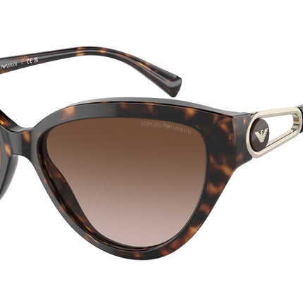 Emporio Armani EA4192 Cat Eye Sunglasses  502613-Shiny Havana 57-140-14 - Color Map Tortoise