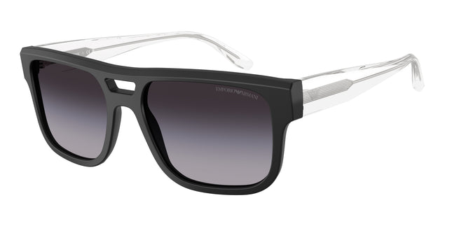 Emporio Armani EA4197 Pillow Sunglasses  50018G-Matte Black 57-145-18 - Color Map Black