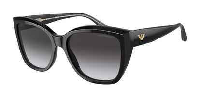 Emporio Armani EA4198 Cat Eye Sunglasses  50178G-Black 55-140-17 - Color Map Black