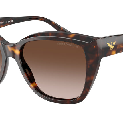 Emporio Armani EA4198 Cat Eye Sunglasses  502613-Shiny Havana 55-140-17 - Color Map Tortoise
