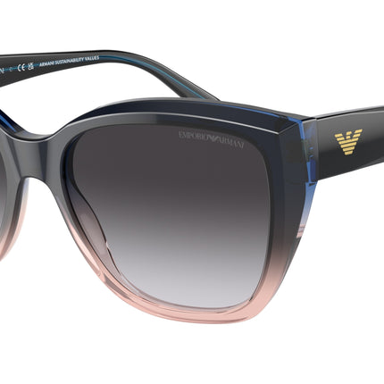 Emporio Armani EA4198 Cat Eye Sunglasses  59918G-Gradient Blue/Orange 55-140-17 - Color Map Blue