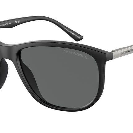 Emporio Armani EA4201 Pillow Sunglasses  500187-Matte Black 58-145-18 - Color Map Black