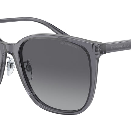 Emporio Armani EA4206D Pillow Sunglasses  5029T3-Shiny Transparent Grey 57-145-19 - Color Map Grey