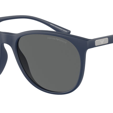 Emporio Armani EA4210 Phantos Sunglasses  576387-Matte Bluette 56-145-18 - Color Map Blue