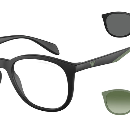 Emporio Armani EA4211F Phantos Sunglasses  50011W-Matte Black 53-145-20 - Color Map Black