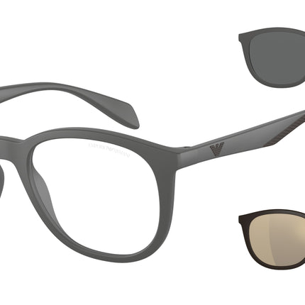 Emporio Armani EA4211F Phantos Sunglasses  51261W-Matte Grey 53-145-20 - Color Map Grey