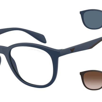 Emporio Armani EA4211 Phantos Sunglasses  61851W-Matte Blue 52-145-20 - Color Map Blue