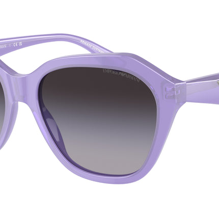 Emporio Armani EA4221 Irregular Sunglasses  61178G-Shiny Opaline Violet 56-140-17 - Color Map Violet