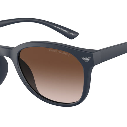 Emporio Armani EA4225U Phantos Sunglasses  508813-Matte Blue 53-145-20 - Color Map Blue