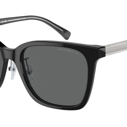 Emporio Armani EA4226D Square Sunglasses  501787-Shiny Black 55-145-20 - Color Map Black