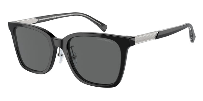 Emporio Armani EA4226D Square Sunglasses  501787-Shiny Black 55-145-20 - Color Map Black