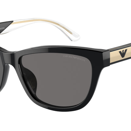 Emporio Armani EA4227U Cat Eye Sunglasses  501787-Shiny Black 56-140-17 - Color Map Black