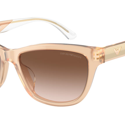Emporio Armani EA4227U Cat Eye Sunglasses  609813-Shiny Opaline Tundra 56-140-17 - Color Map Beige