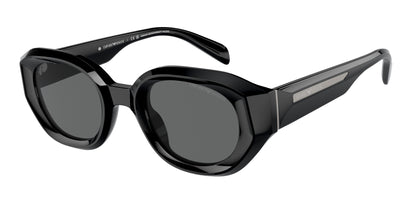 Emporio Armani EA4230U Irregular Sunglasses  501787-Shiny Black 48-145-25 - Color Map Black