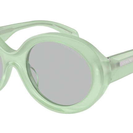 Emporio Armani EA4231U Oval Sunglasses  615487-Opal Green Mint 53-140-20 - Color Map Green