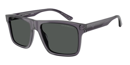 Emporio Armani EA4232F Square Sunglasses  610687-Transparent Dark Grey 57-145-18 - Color Map Grey