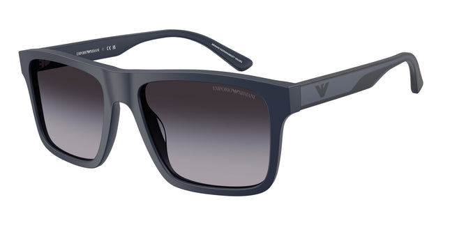 Emporio Armani EA4232 Square Sunglasses  62568G-Matte Blue 57-145-18 - Color Map Blue