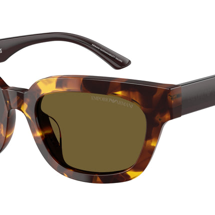 Emporio Armani EA4233U Irregular Sunglasses  618173-Havana Yellow 53-140-20 - Color Map Tortoise