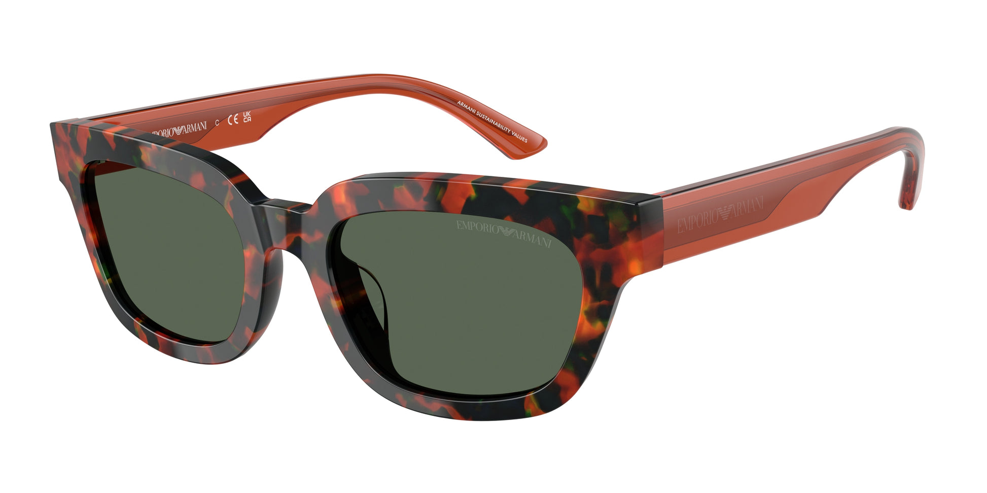Emporio Armani EA4233U Irregular Sunglasses  618271-Havana Brown 53-140-20 - Color Map Tortoise