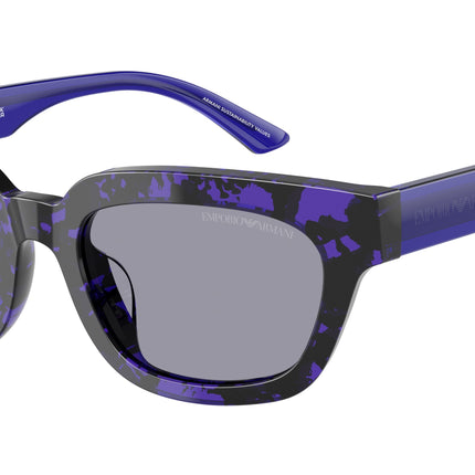 Emporio Armani EA4233U Irregular Sunglasses  618380-Havana Violet 53-140-20 - Color Map Violet