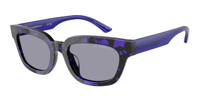 Emporio Armani EA4233U Irregular Sunglasses  618380-Havana Violet 53-140-20 - Color Map Violet
