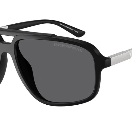 Emporio Armani EA4236U Pilot Sunglasses  5001T3-Matte Black 59-145-15 - Color Map Black