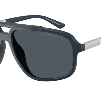 Emporio Armani EA4236U Pilot Sunglasses  618987-Dark Blue 59-145-15 - Color Map Blue