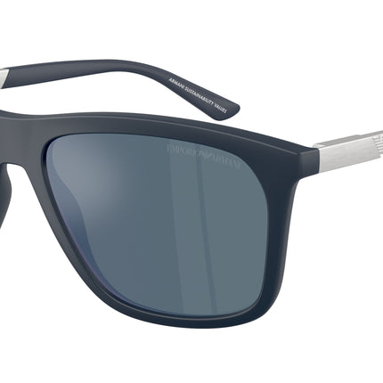 Emporio Armani EA4237F Square Sunglasses  618925-Matte Dark Blue 57-145-18 - Color Map Blue