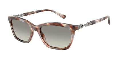 Emporio Armani EA4238F Cat Eye Sunglasses  61953C-Shiny Havana Grey 54-140-18 - Color Map Tortoise