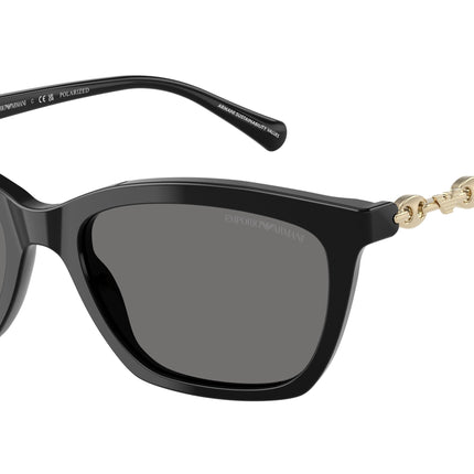 Emporio Armani EA4238 Cat Eye Sunglasses  501781-Shiny Black 54-140-18 - Color Map Black