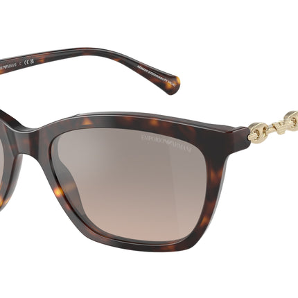 Emporio Armani EA4238 Cat Eye Sunglasses  50266I-Shiny Havana 54-140-18 - Color Map Tortoise