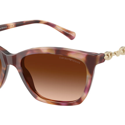 Emporio Armani EA4238 Cat Eye Sunglasses  619674-Shiny Havana Red 54-140-18 - Color Map Red