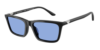 Emporio Armani EA4239U Rectangle Sunglasses  501780-Shiny Black 55-140-18 - Color Map Black