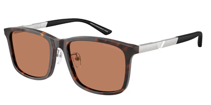 Emporio Armani EA4241D Square Sunglasses  502673-Shiny Havana 57-145-19 - Color Map Tortoise