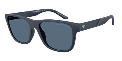Emporio Armani EA4243 Square Sunglasses  624480-Matte Blue 56-145-18 - Color Map Blue