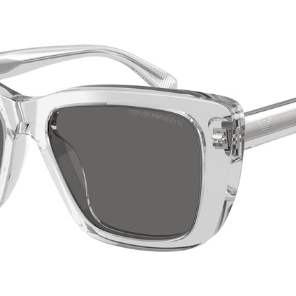 Emporio Armani EA4246U Cat Eye Sunglasses  625087-Shiny Crystal 54-140-17 - Color Map Transparent