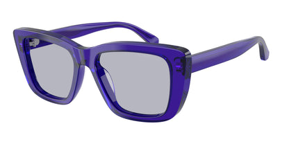 Emporio Armani EA4246U Cat Eye Sunglasses  6253/1-Shiny Transparent Purple 54-140-17 - Color Map Violet