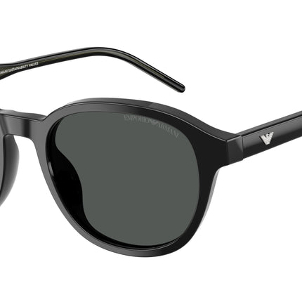 Emporio Armani EA4247U Phantos Sunglasses  501787-Shiny Black 51-145-20 - Color Map Black