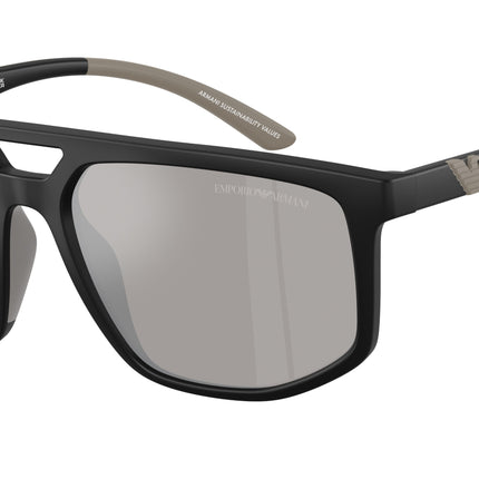 Emporio Armani EA4248U Pilot Sunglasses  50016G-Matte Black 58-145-18 - Color Map Black
