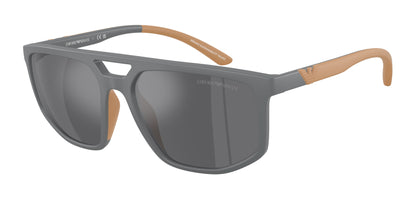 Emporio Armani EA4248U Pilot Sunglasses  62616G-Matte Grey 58-145-18 - Color Map Grey