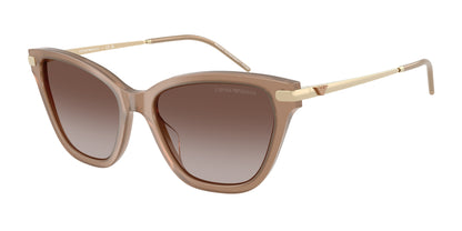 Emporio Armani EA4251F Cat Eye Sunglasses  626313-Shiny Opal Tundra 56-140-17 - Color Map Brown