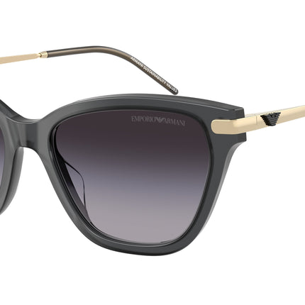 Emporio Armani EA4251 Cat Eye Sunglasses  62628G-Shiny Opal Black 54-140-17 - Color Map Grey