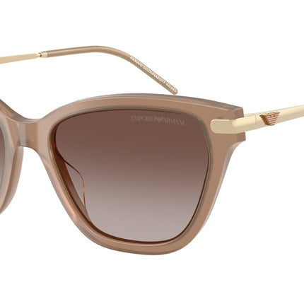 Emporio Armani EA4251 Cat Eye Sunglasses  626313-Shiny Opal Tundra 54-140-17 - Color Map Brown