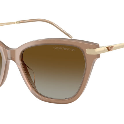 Emporio Armani EA4251 Cat Eye Sunglasses  6263T5-Shiny Opal Tundra 54-140-17 - Color Map Brown