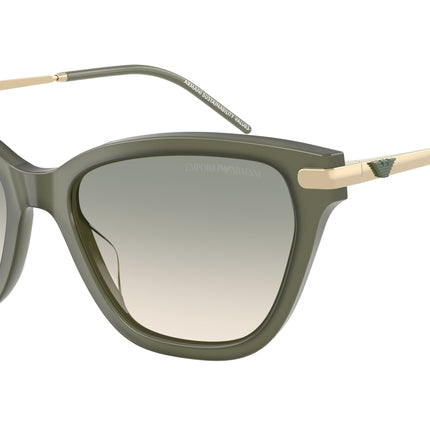 Emporio Armani EA4251 Cat Eye Sunglasses  62642C-Shiny Opal Green 54-140-17 - Color Map Green
