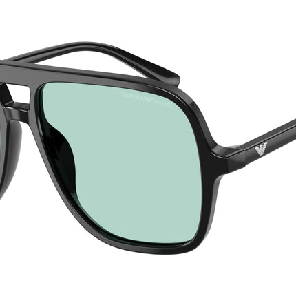Emporio Armani EA4252U Pilot Sunglasses  501765-Shiny Black 57-145-15 - Color Map Black