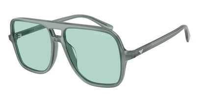 Emporio Armani EA4252U Pilot Sunglasses  627065-Shiny Opaline Light Blue 57-145-15 - Color Map Blue